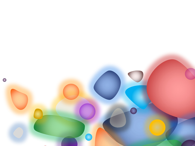 梦幻多彩发光体ppt模板