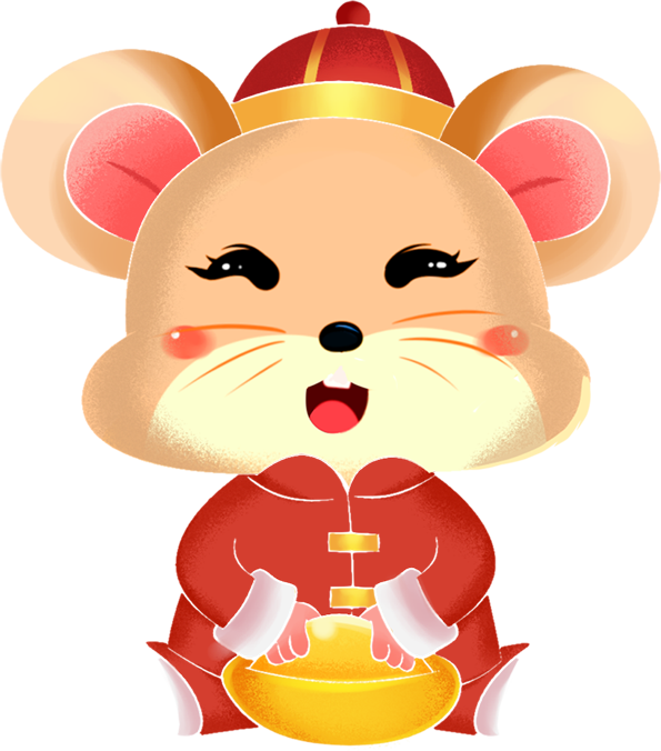 可爱的矢量卡通风老鼠png图片（11张）