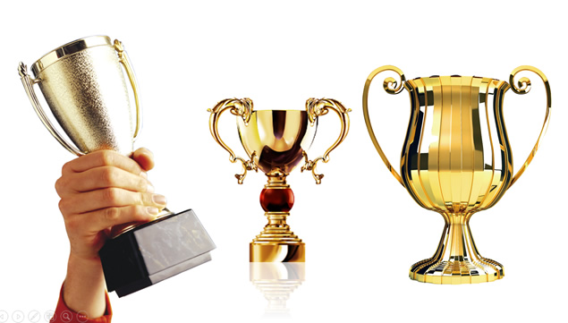 金杯 奖杯ppt素材