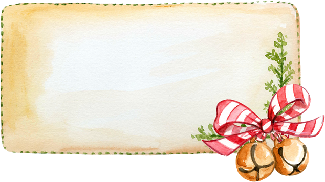 圣诞节可爱文本框免抠图