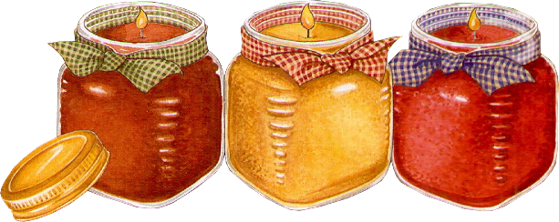 彩色玻璃瓶烛台png图片