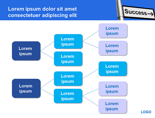 指路牌 攀岩——成功 坚持适合销售培训的商务ppt模板