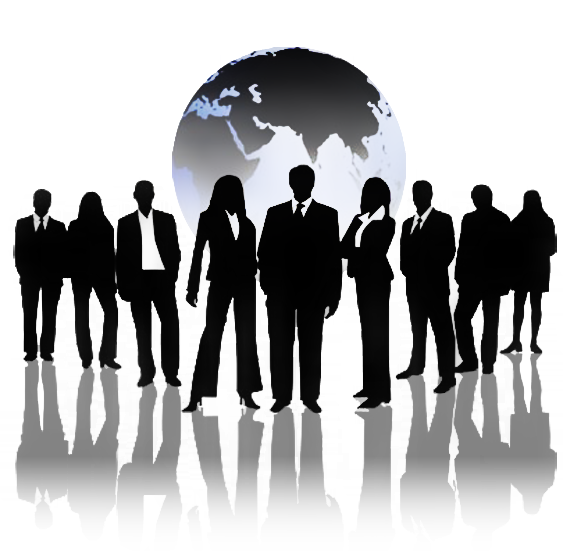 商务团队人物剪影免抠png图片（9张）