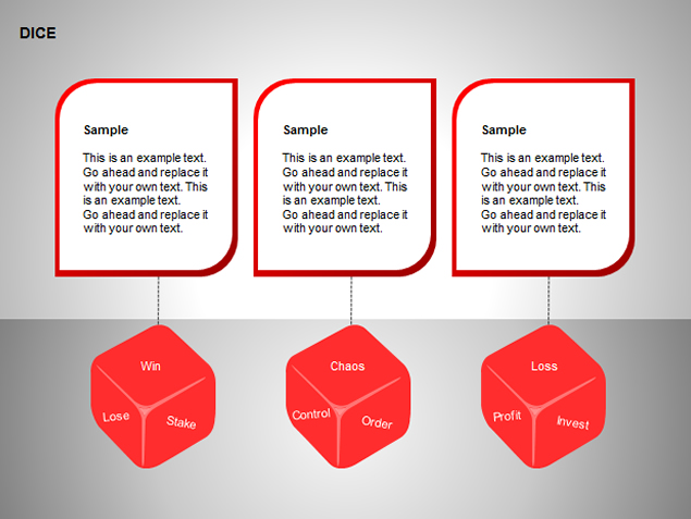 骰子创意设计PPT模板2