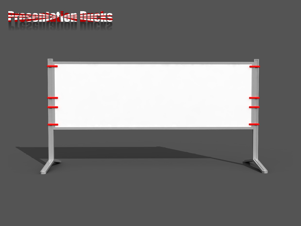 立体广告牌 白板 标示牌PPT素材4