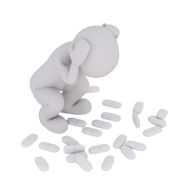 3D小人患者与药片