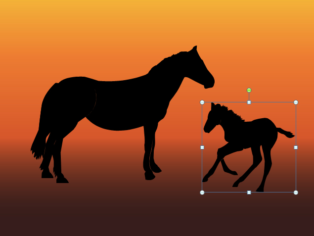 PPT绘制马年马的素材图片5