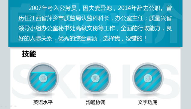 我要找工作——设计精美创意独特动态个人简历ppt模板