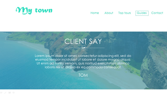 菜单响应式web2.0网页风格ppt模板