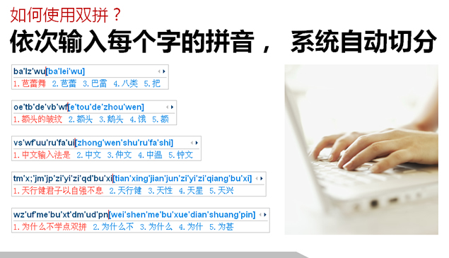 拼音输入法之双拼输入技巧ppt模板5