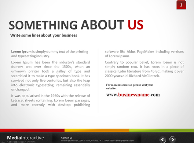 web2.0仿网页风格ppt模板