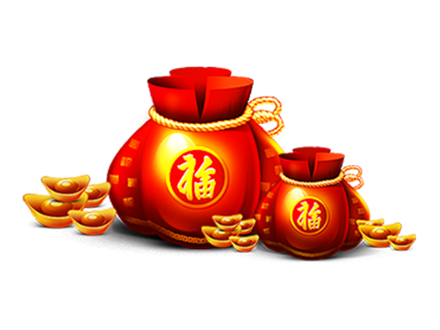 灯笼 福袋 鸡年吉祥 喜庆新年免抠png大图素材