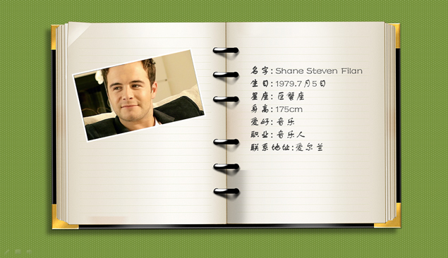 翻开一本书人物介绍ppt模板