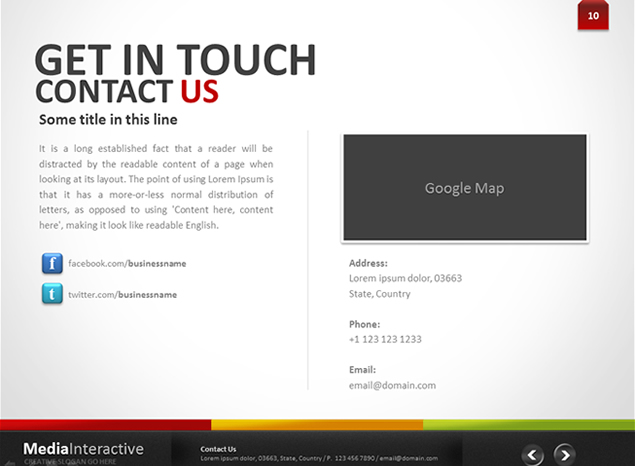 web2.0仿网页风格ppt模板