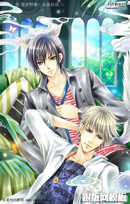 PS鼠绘超酷的人物插画