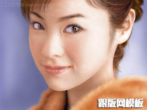 PS鼠绘清纯的美少女