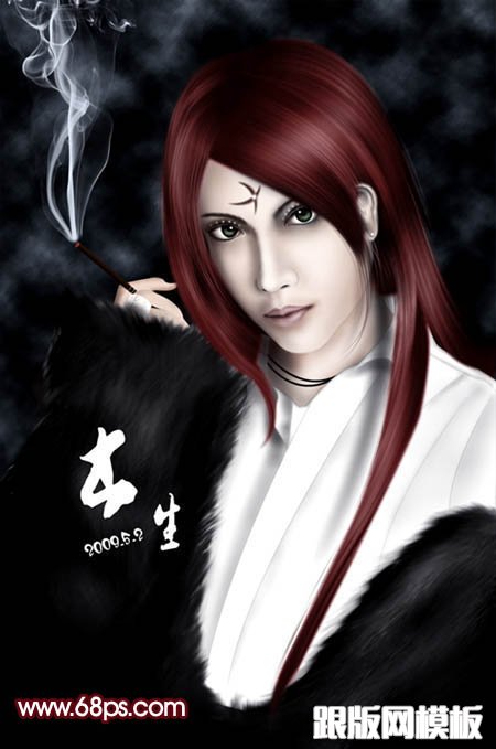 PS鼠绘超酷的卡通人像