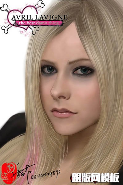 PS鼠绘漂亮的金发美女