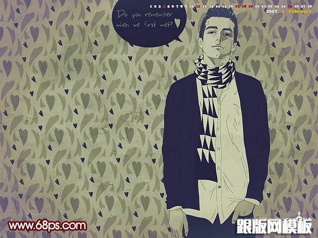 PS把单色漫画转成简单的彩色鼠绘效果