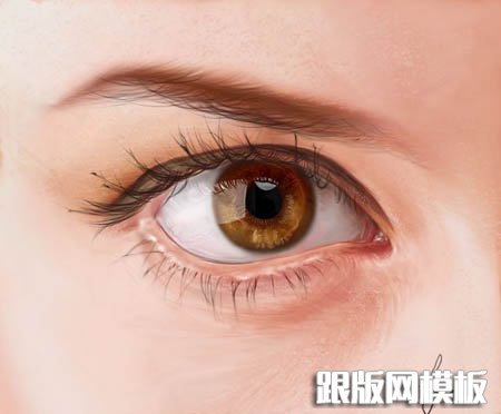 PS鼠绘超精细的人物眼睛