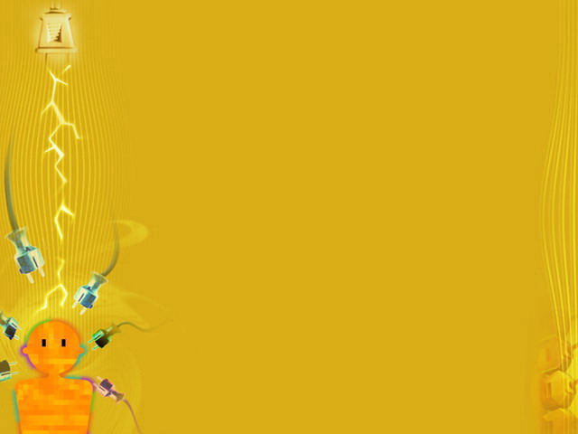 卡通大脑充电PPT背景模板