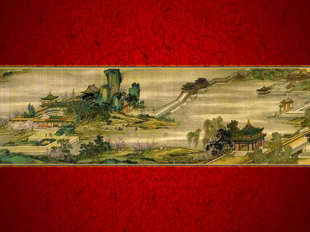 清明上河图中国风PPT模板