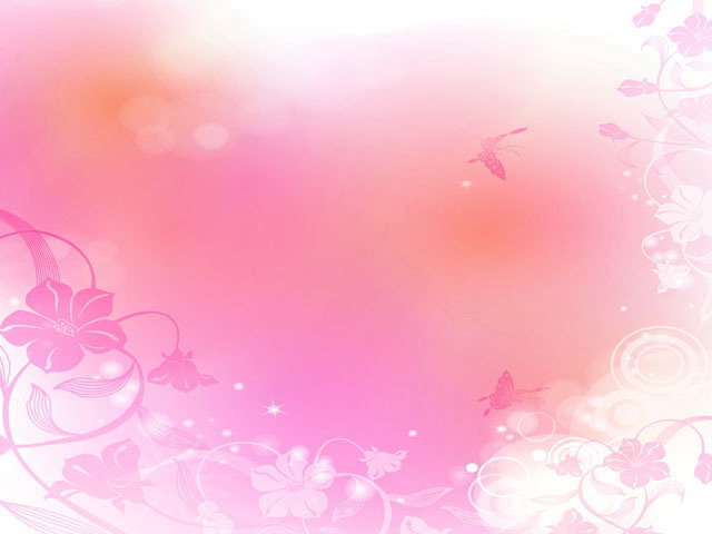 抽象蝴蝶花纹PowerPoint背景图片下载