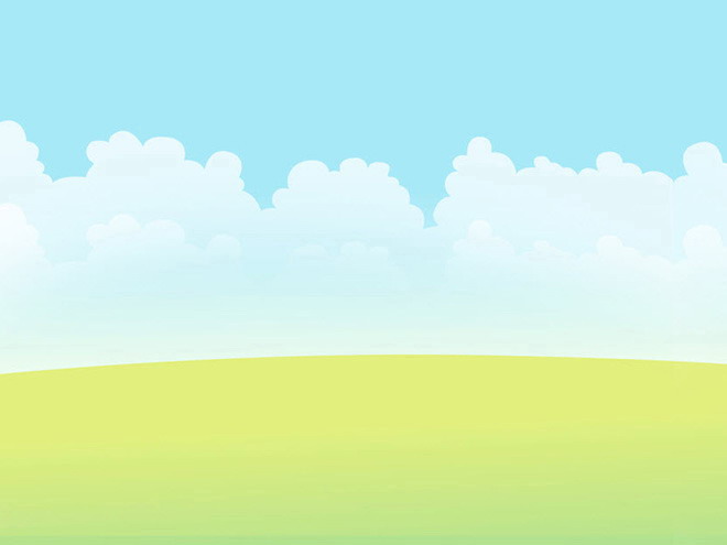 清新淡雅的卡通幻灯片背景模板下载