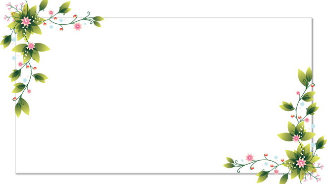 三张清新简洁的绿色藤蔓PPT背景图片