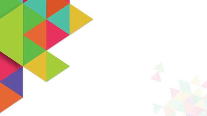 三张彩色多边形拼接PPT背景图片免费下载