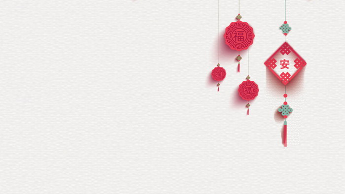 十张精致中国风春节PPT背景图片